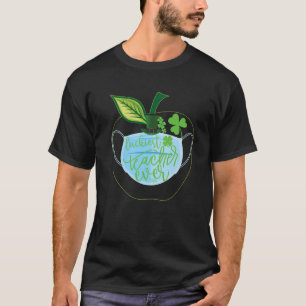 Luckiest Teacher Face Mask St Patrick's Day Boys K T-Shirt