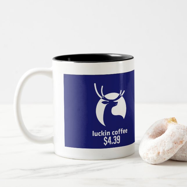 Luckin Coffee $4.39 coffee mug (With Donut)