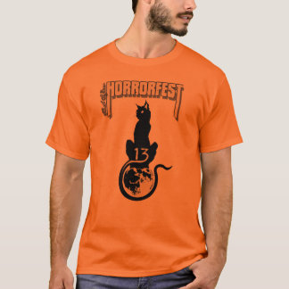 Lucky #13 Cat Shirt (Orange)