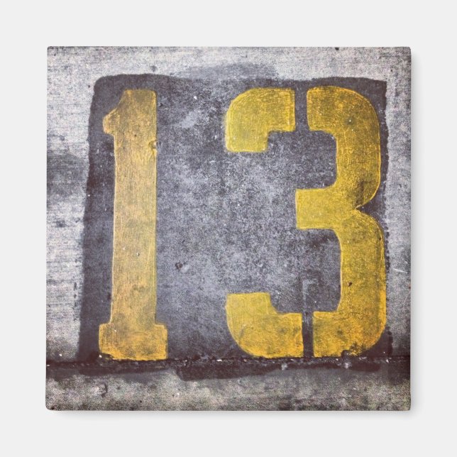 Lucky 13 Magnet (Front)