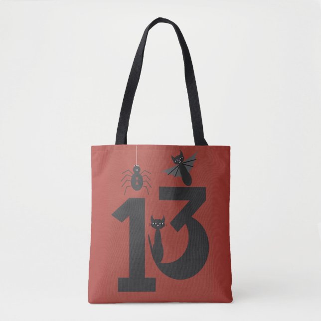 Lucky #13 tote bag (Front)