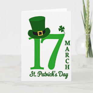Lucky 17 St Patricks Day Card