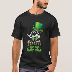 Lucky 1St First Grade Happy Patricks Day Leprechau T-Shirt