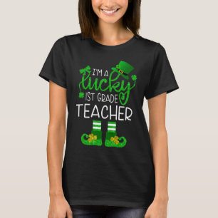 Lucky 1st First Grade Teacher Leprechaun T-Shirt