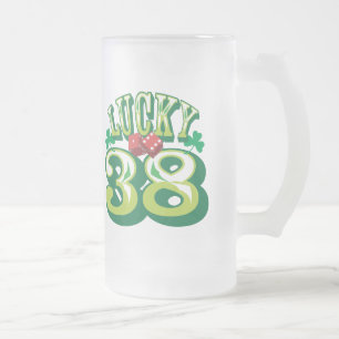 Lucky 38 Glass Beer Mug