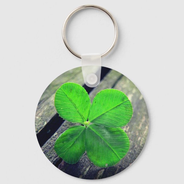 Lucky 4 leaf clover key ring (Front)