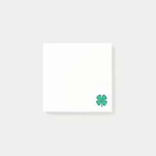 Lucky 4 Leaf Irish Clover 3x3 Post-it Note pad