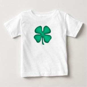 Lucky 4 Leaf Irish Clover baby shirt