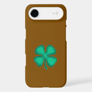 Lucky 4 Leaf Irish Clover brown iPhone 17 Air case