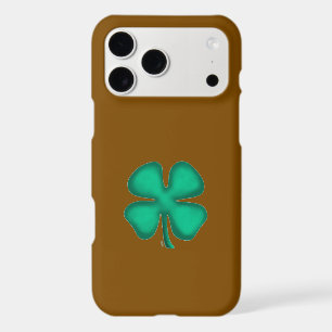 Lucky 4 Leaf Irish Clover brown iPhone 17 Pro Max