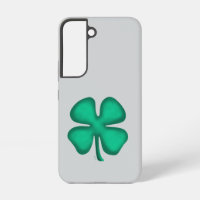 Lucky 4 Leaf Irish Clover gray S22 phone case