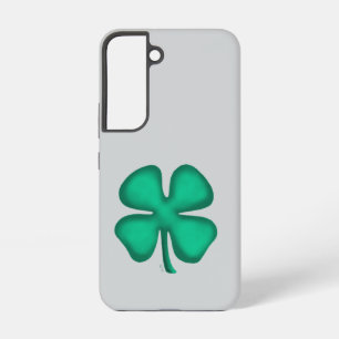 Lucky 4 Leaf Irish Clover gray S22 phone case
