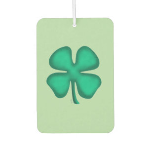 Lucky 4 Leaf Irish Clover green car air freshener