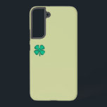 Lucky 4 Leaf Irish Clover green S22Plus phone case<br><div class="desc">(small clover) Lucky 4 Leaf Irish Clover Samsung phone cases are a great way to show 'your Irish' and great items for St. Patrick's Day or any day. Lucky 4 Leaf Irish Clover is Steamy Raimon original art and the 1st 4-leaf clover design for sale ever on www anywhere.</div>