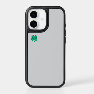 Lucky 4 Leaf Irish Clover grey iPhone 17 OB case