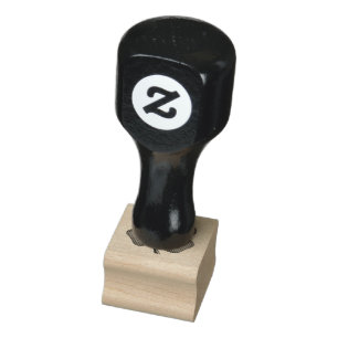 Lucky 4 Leaf Irish Clover small rubber stamp