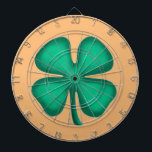 Lucky 4 Leaf Irish Clover tan dartboard<br><div class="desc">Lucky 4 Leaf Irish Clover dartboards are a great way to show 'your Irish' and dartboards for darts players on St. Patrick's Day or any day. Lucky 4 Leaf Irish Clover is Steamy Raimon original art and has 1st 4-leaf clover design for sale ever on www anywhere.</div>