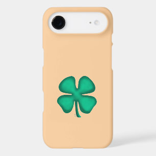 Lucky 4 Leaf Irish Clover tan iPhone 17 Air case