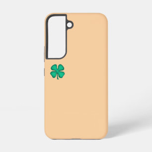 Lucky 4 Leaf Irish Clover tan S22 phone case