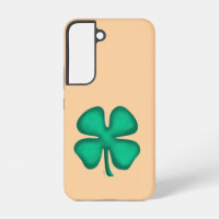 Lucky 4 Leaf Irish Clover tan S22 phone case