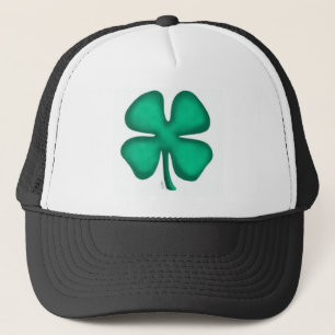 Lucky 4 Leaf Irish Clover trucker hat