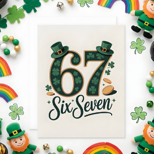 Lucky 67 St Patrick’s Day Kids Card