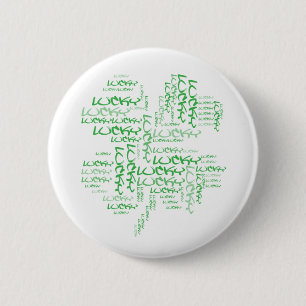 Lucky 6 Cm Round Badge