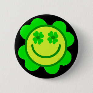 Lucky 6 Cm Round Badge