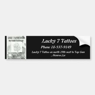 Lucky 7 Tattoos  bumper sticker