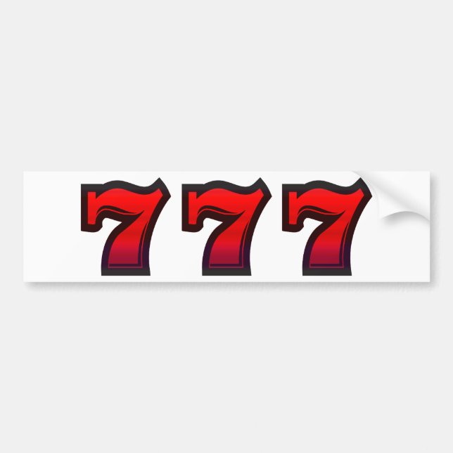Lucky 7s bumper sticker (Front)