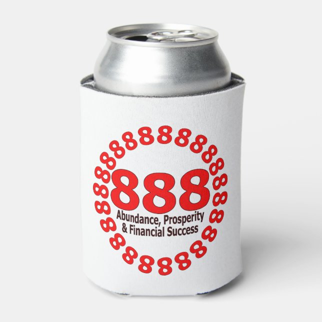 Lucky 888 Angel Numbers Drink Cooler for Abundance (Can Front)