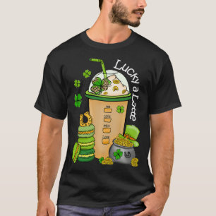Lucky A Latte Coffee St Patricks Day Coffee Lover T-Shirt