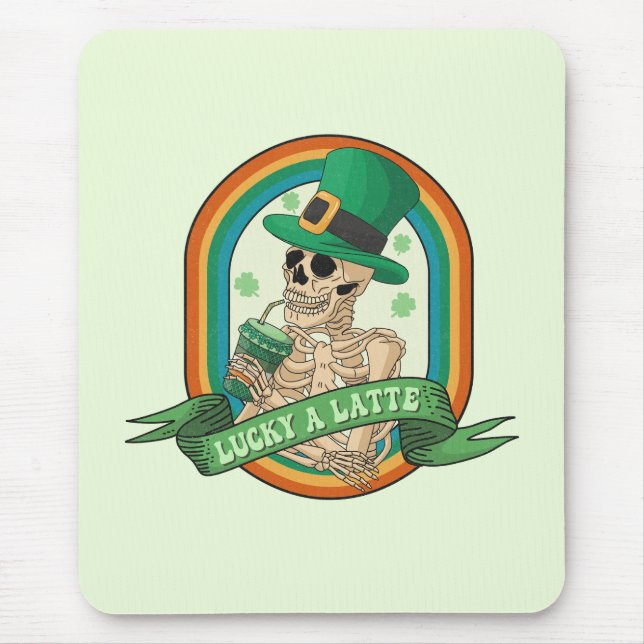 Lucky A Latte Mouse Mat (Front)