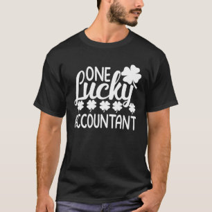 Lucky Accountant St Patrick's Day Irish Shamrock O T-Shirt
