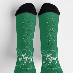 Lucky AF Cute St Patricks Day Irish Quote Socks