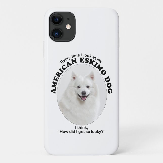 Lucky American Eskimo Dog Case-Mate iPhone Case (Back)