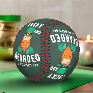 Lucky and Bearded St. Patrick’s Day Leprechaun Baseball