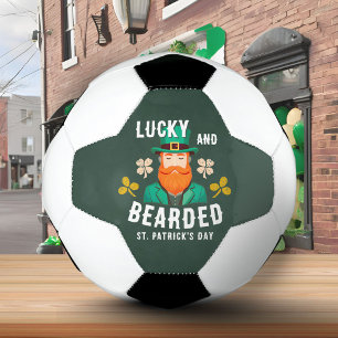 Lucky and Bearded St. Patrick’s Day Leprechaun Football