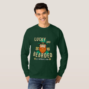 Lucky and Bearded St. Patrick’s Day Leprechaun T-Shirt