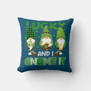 Lucky and I Gnome it St. Patrick's Day Bearded Cushion