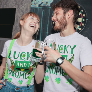 Lucky and I Gnome It St Patricks Day Unisex T-Shirt