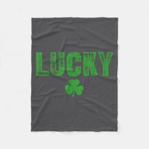 Lucky And Lucky Forer St Patricks Day  Fleece Blanket