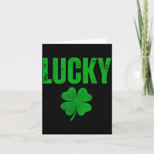 Lucky and lucky matching couples lucky shamrock  card