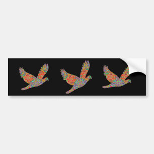 LUCKY Angel Bird Bumper Sticker