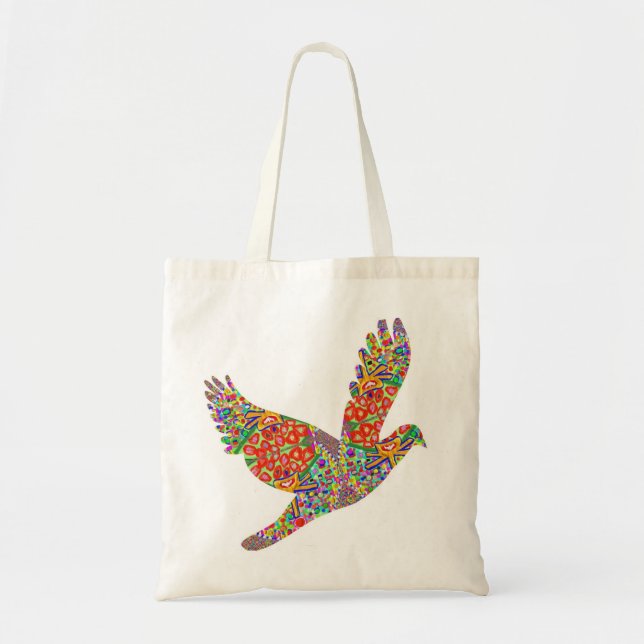 LUCKY Angel Bird Tote Bag (Front)