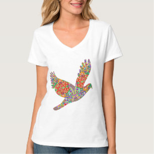 LUCKY Angel Bird. VNECK CHOICE SHIRT