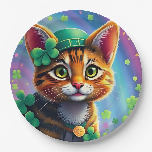 Lucky Animals in Disguise - St. Patrick’s Day Fun Paper Plate (Front)