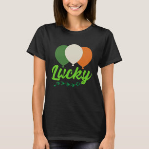 Lucky Balloons Irish Flag C Shamrock T-Shirt