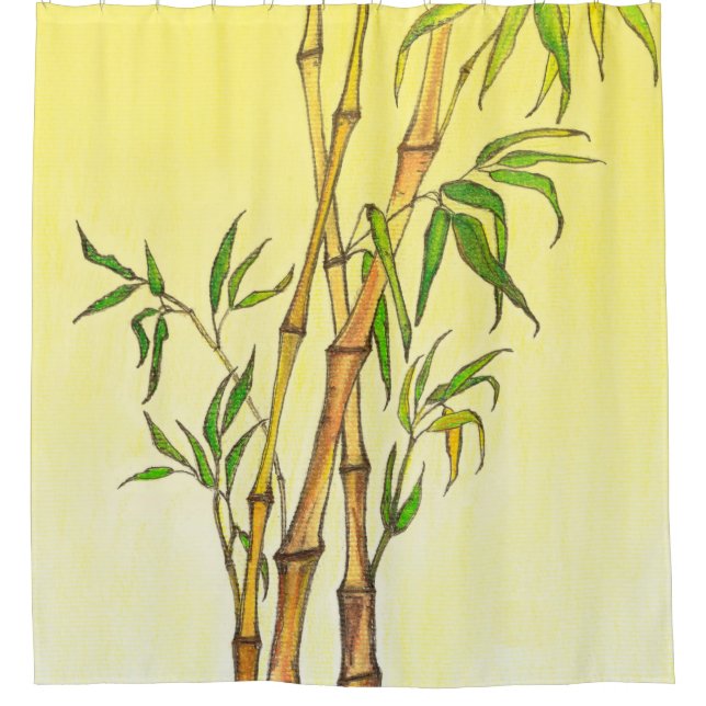 Lucky Bamboo 1 Shower Curtain (Front)