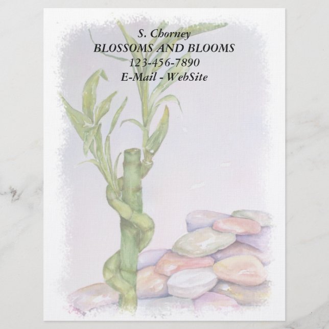 LUCKY BAMBOO CUSTOMIZABLE LETTERHEAD TEMPLATE (Front)